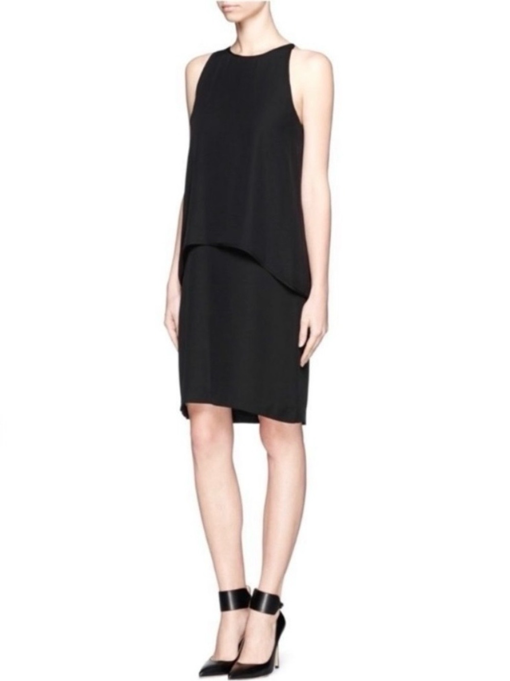 Theory 100% Silk Layered Dress